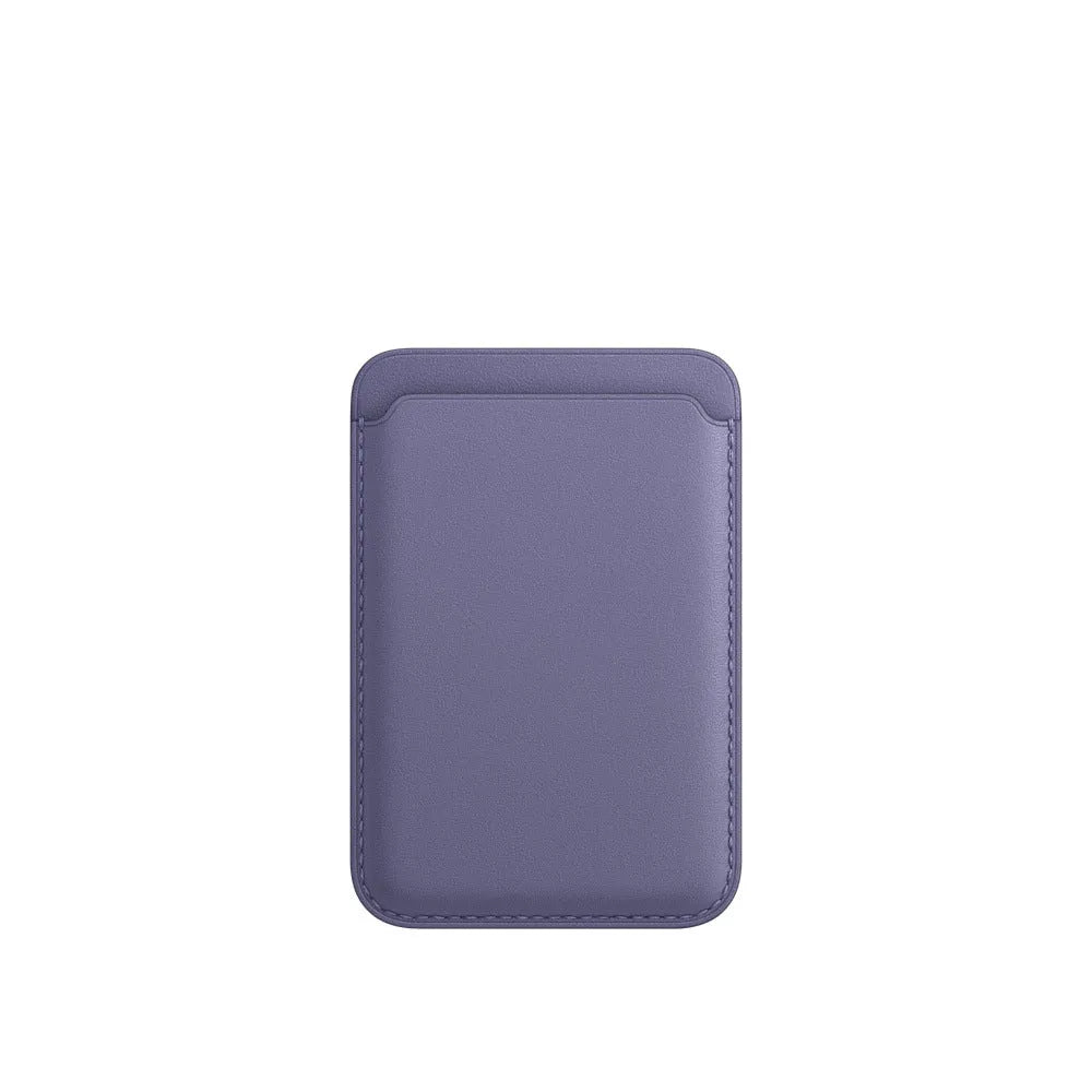 Magnetic card holder iPhone case in PU leather with MagSafe compatibility in multiple colour options