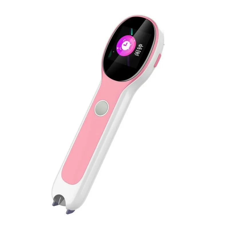 White ABS reading pen for English learning and Chinese translation with USB charging cable