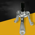 Chrome vanadium steel vehicle hub puller tool with three style options for brake drum removal