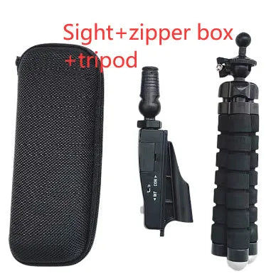 Golf putter laser aiming instrument for putting practice with tripod mount and storage box