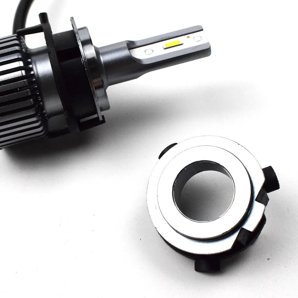 Black ABS plastic LED headlight card holder for car models including Gerui Qashqai and Kia Sportage.