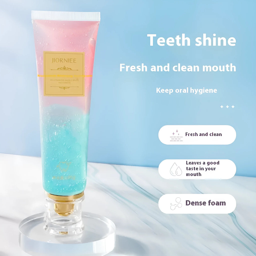 Nicotinamide dazzling white toothpaste tube with 100g net content for adult oral cleaning