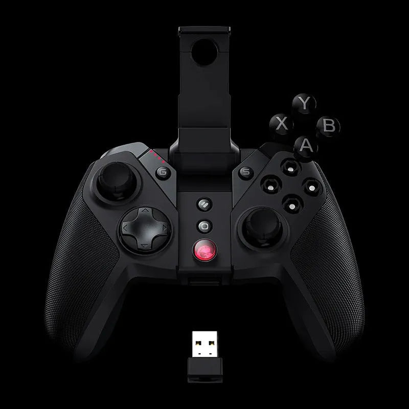 Black Gaishi USB-C wired game controller with standard button layout on an ABS plastic body.