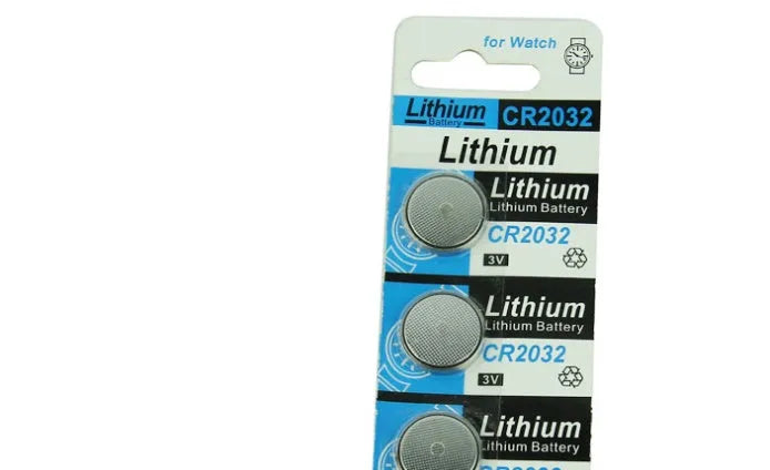 Pack of CR2032 3V lithium button batteries for electronic scales and remote controls
