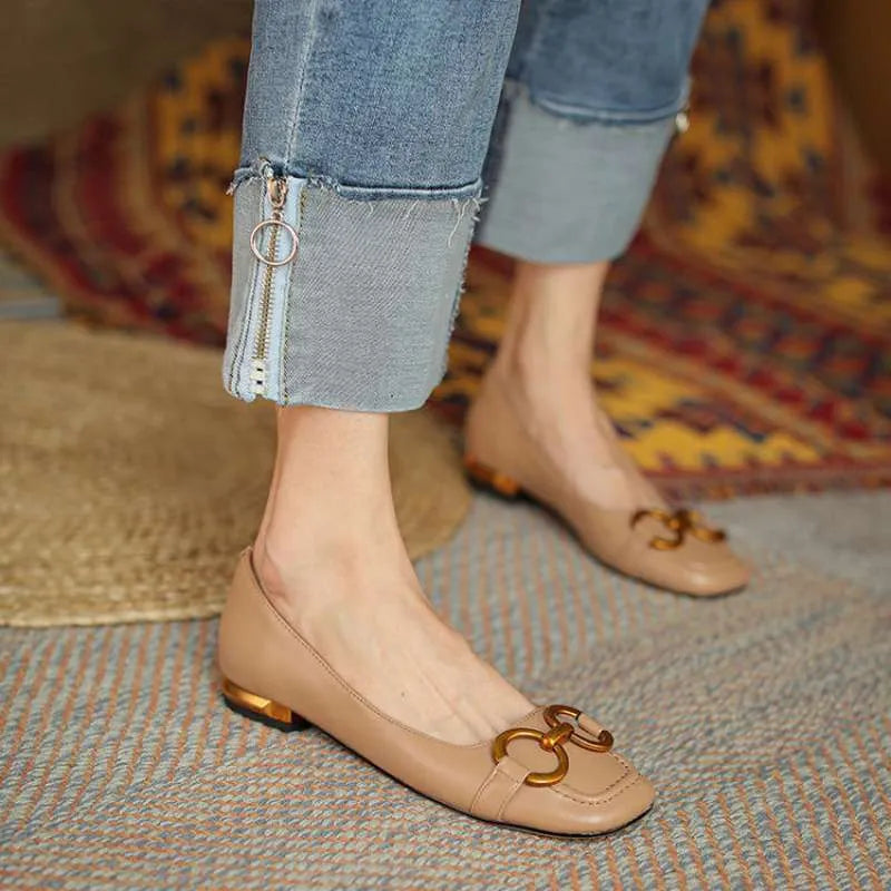 Women's Wanwan Lei style Mary Jane pumps with square toe and shallow mouth design in various colours