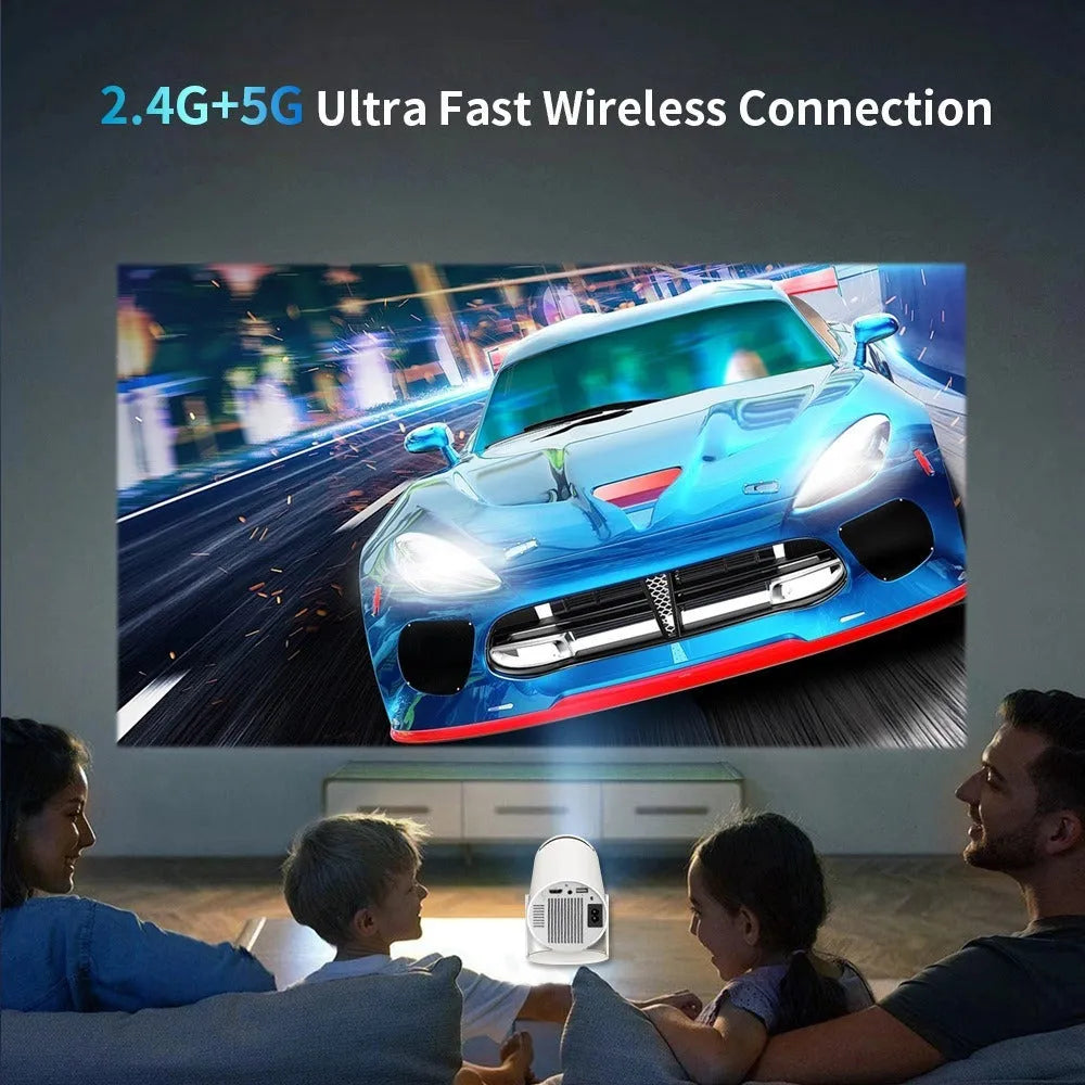 White Barrel X10 PLUS portable smart wall projection game machine with remote and gamepad