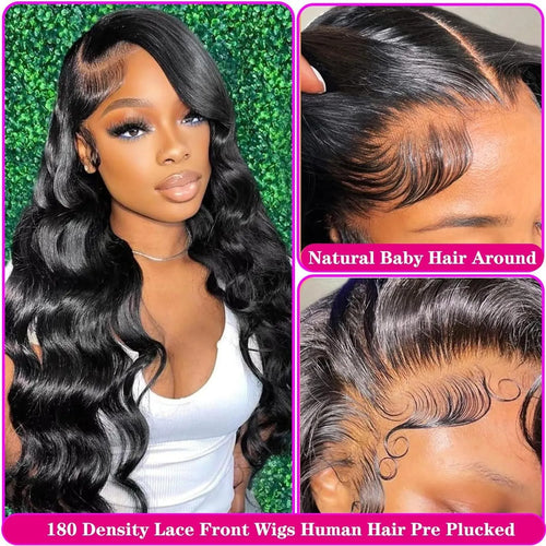 Black medium-long curly synthetic full-head wig with natural wave pattern