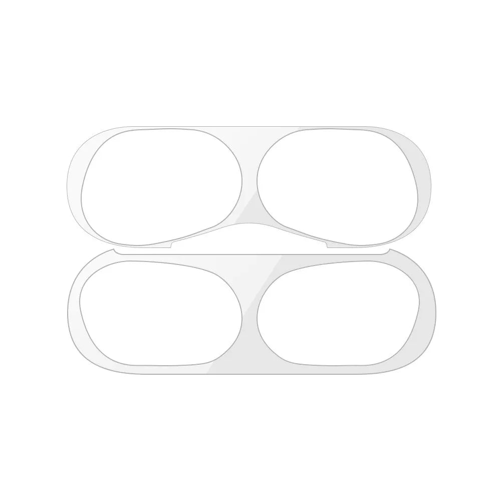 Electroplated metal sticker headphone film for Apple AirPods in gold, dustproof and fingerprint-proof, fits multiple sizes