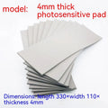 Black and grey photosensitive seal mat for pottery calligraphy painting, 330mm by 110mm