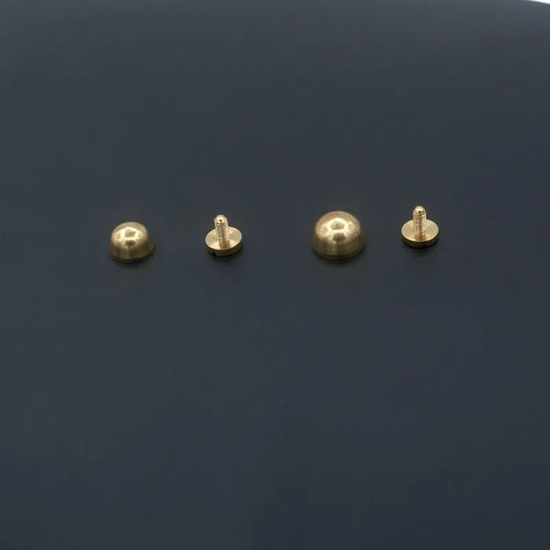Brass decorative buckle jewellery components in round and bucket foot nail shapes