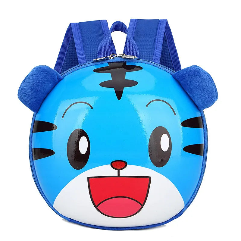 Hard shell children's backpack with cute cartoon animal design for kindergarten boys and girls