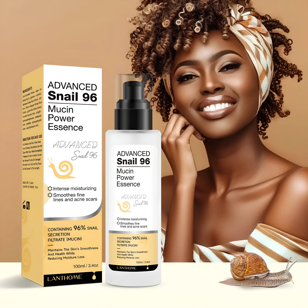 100ml bottle of snail secretion serum facial essence liquid for daily moisturising