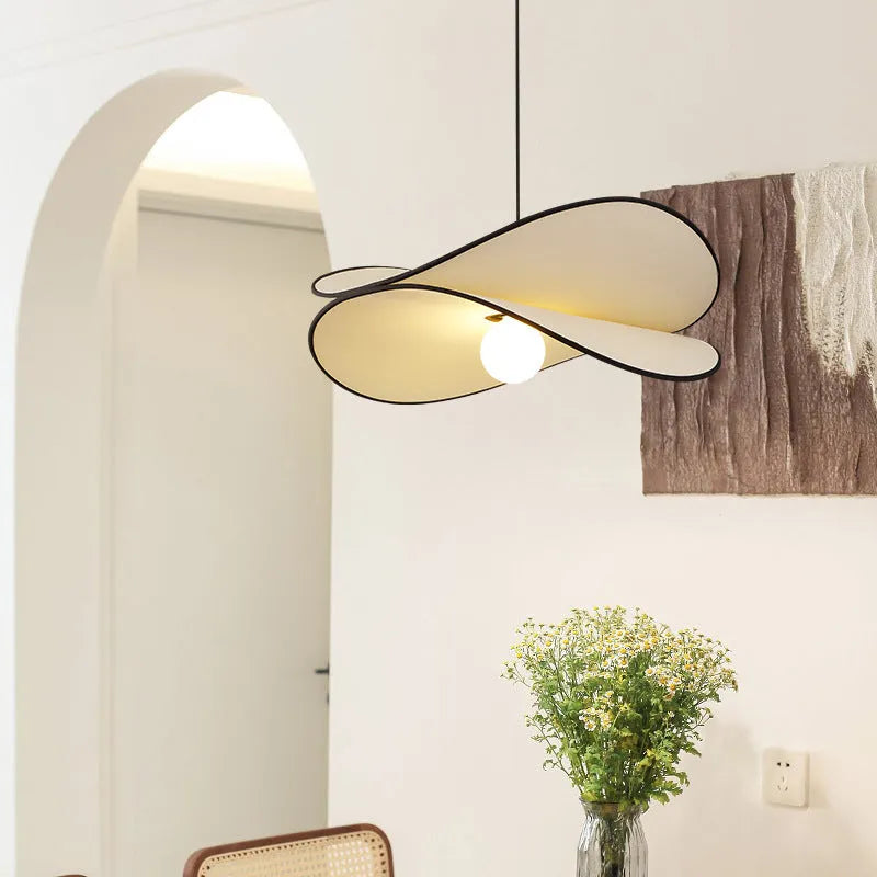 French artistic style fabric potato chip chandelier pendant light with modern simplicity design
