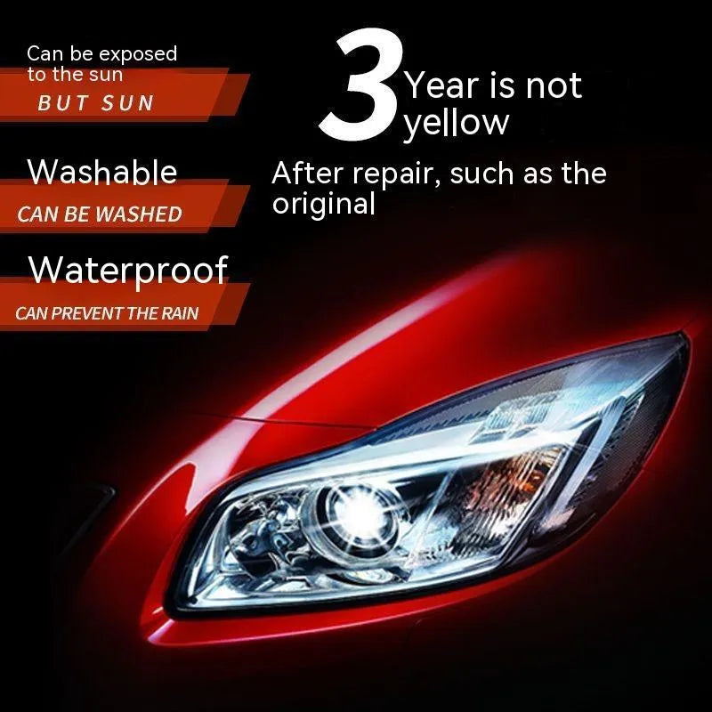 100ml bottle of car headlight restoration liquid for cloudy plastic lenses