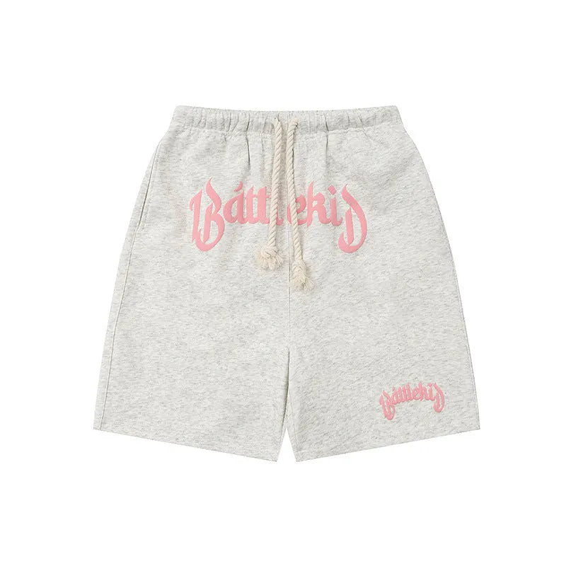 Cotton blend cropped sweatpants in loose street style available in multiple colours