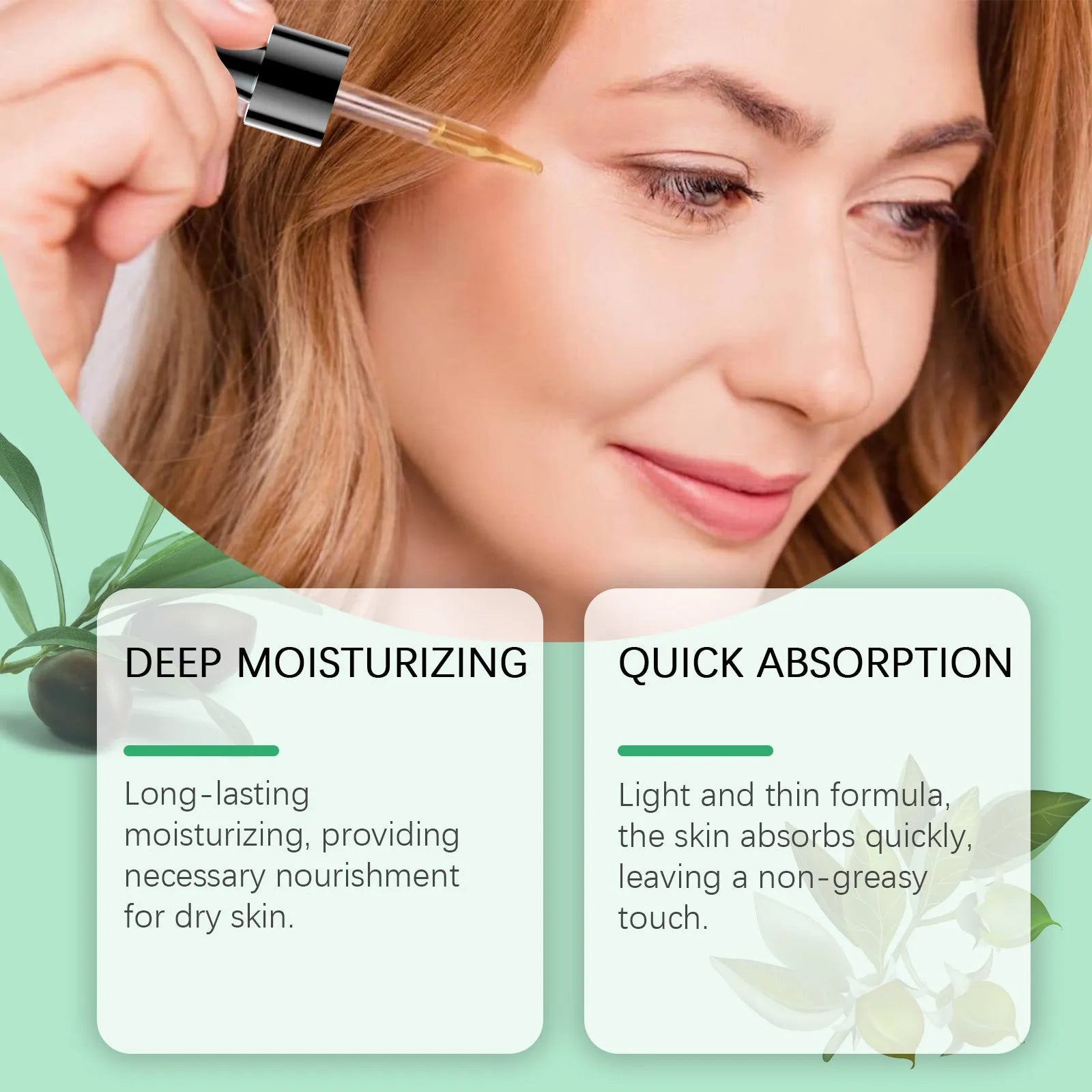 100ml bottle of organic jojoba oil for facial hydration and firming skin elasticity.
