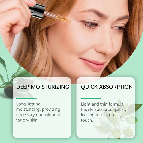 100ml bottle of organic jojoba oil for facial hydration and firming skin elasticity.