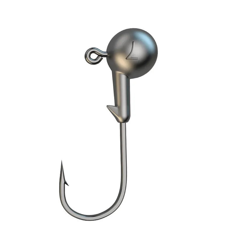 Set of 50 steel jig hooks with four-times strengthened construction and primary colour finish