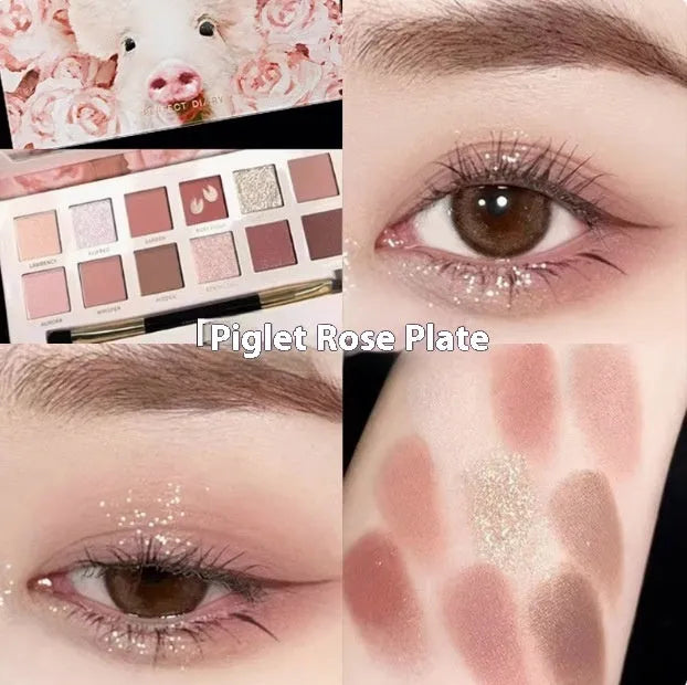 Explorer twelve-colour animal eye shadow palette showing golden tiger, red fox, and spotted tiger designs