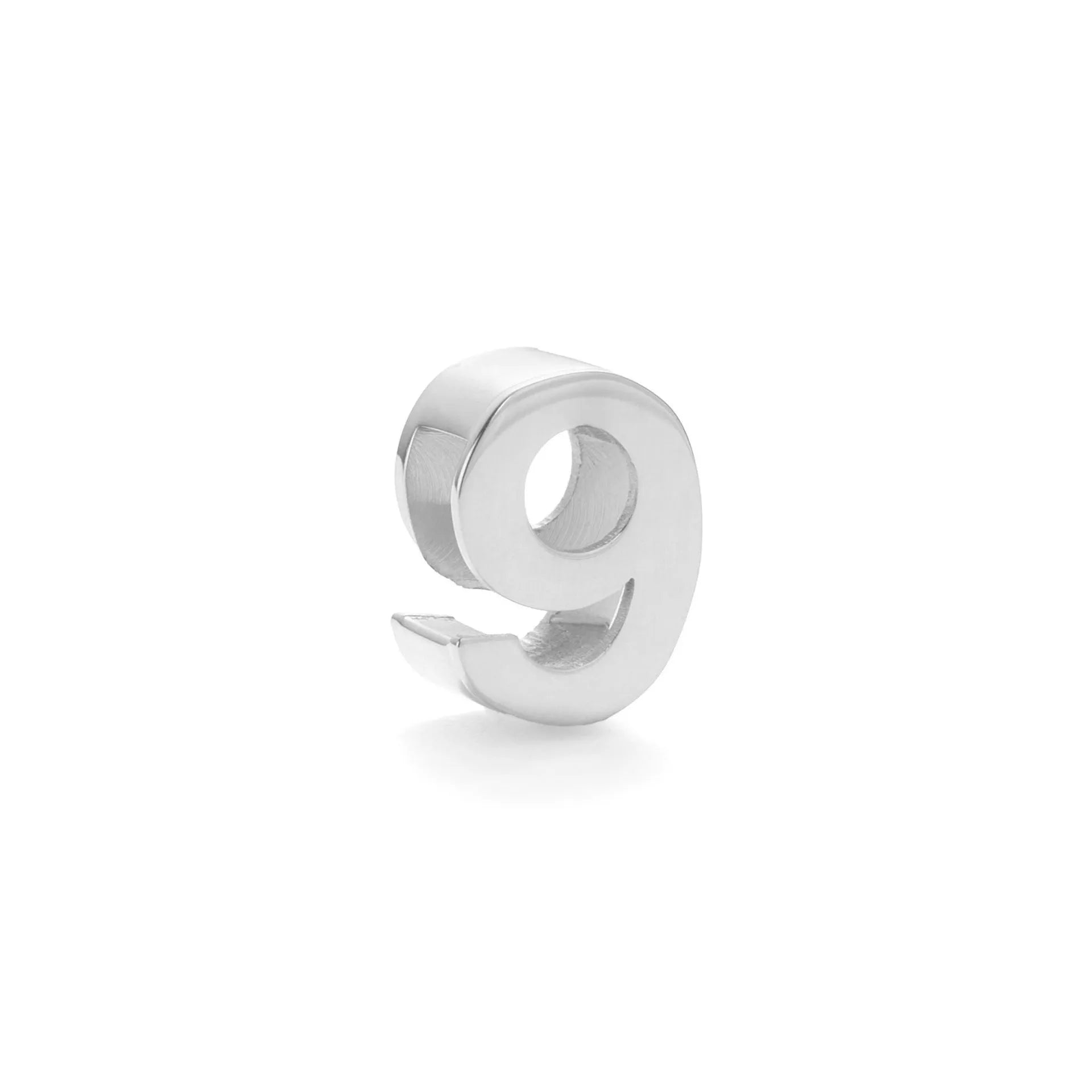 Titanium steel number and letter necklace with gold electroplated finish on grinding chain design