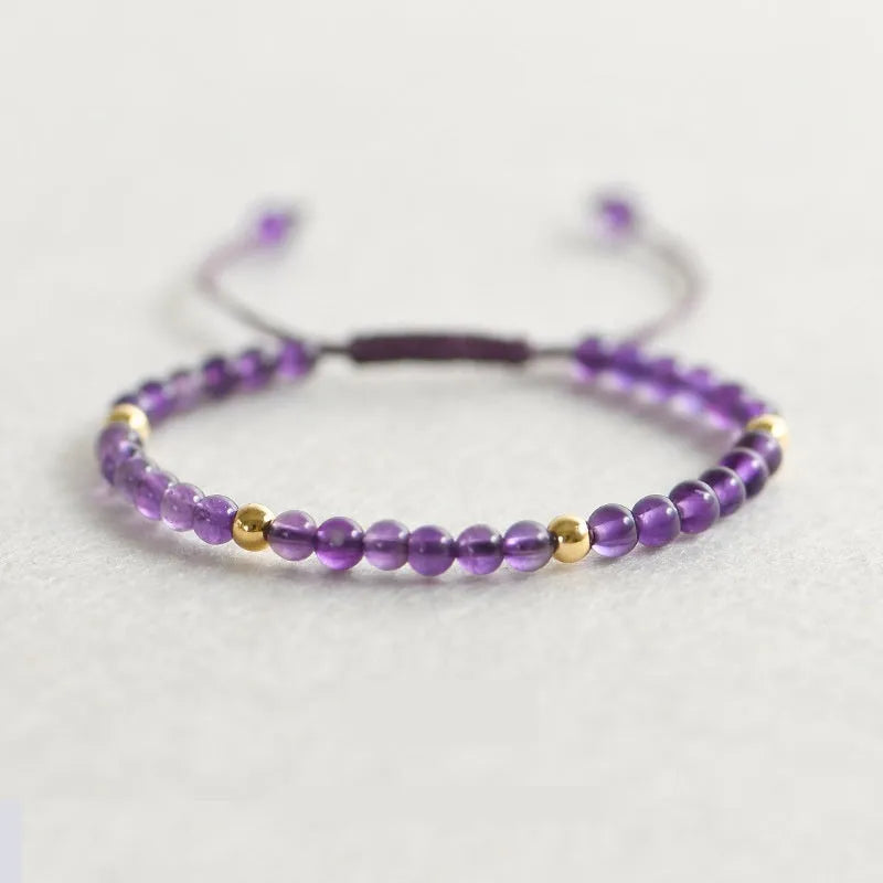 Women's natural freshwater pearl and crystal geometric bracelet on elastic rope band