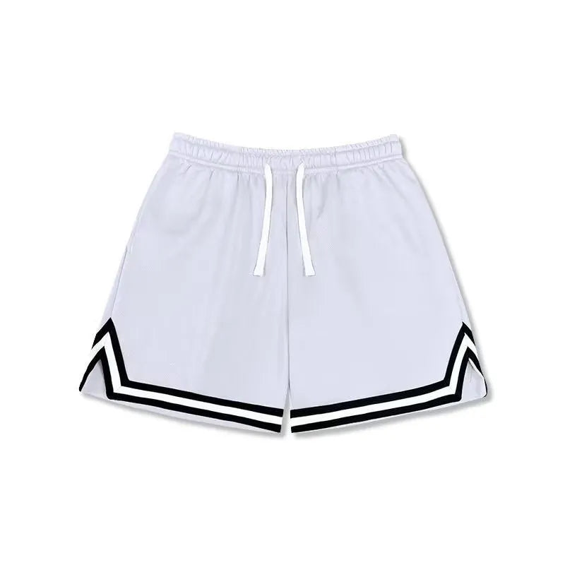 Men's loose sports summer shorts in medium elastic polyester fabric