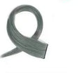 Long curly synthetic hair wig patch in a gradient colour, showing 60cm length