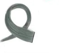 Long curly synthetic hair wig patch in a gradient colour, showing 60cm length