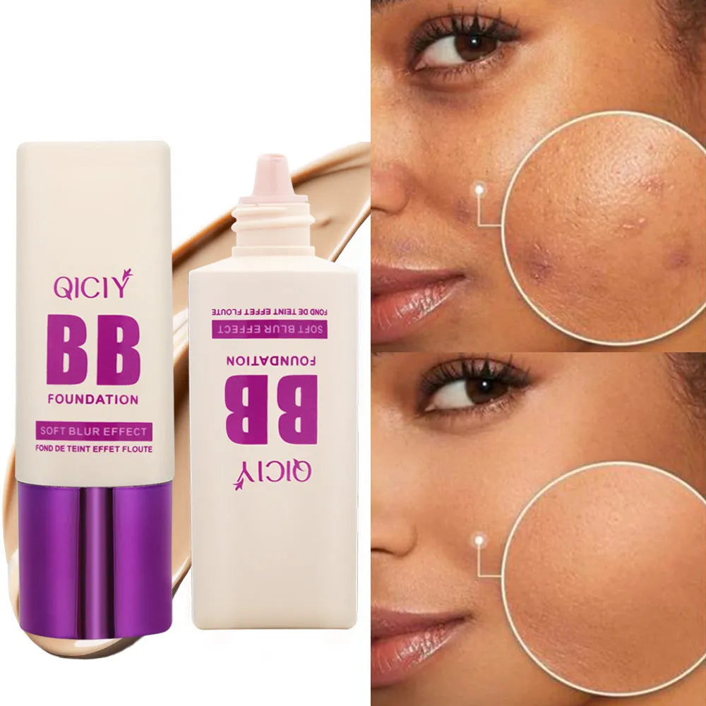 BB cream foundation concealer in a feeding bottle with ten shade options for brightening and repair.