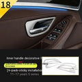 BMW 5 Series interior door handle decorative strips showing four painted frame bars for F10 F18 models