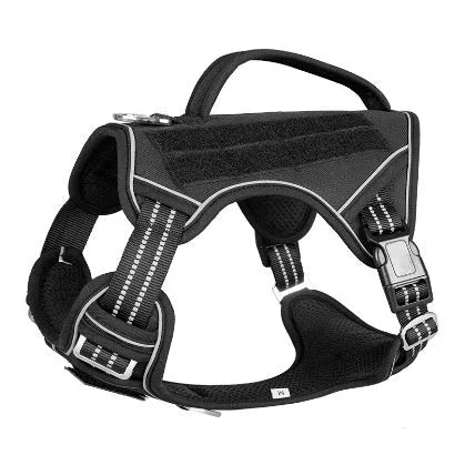 Oxford cloth tactical chest strap harness for working dogs in search and rescue operations