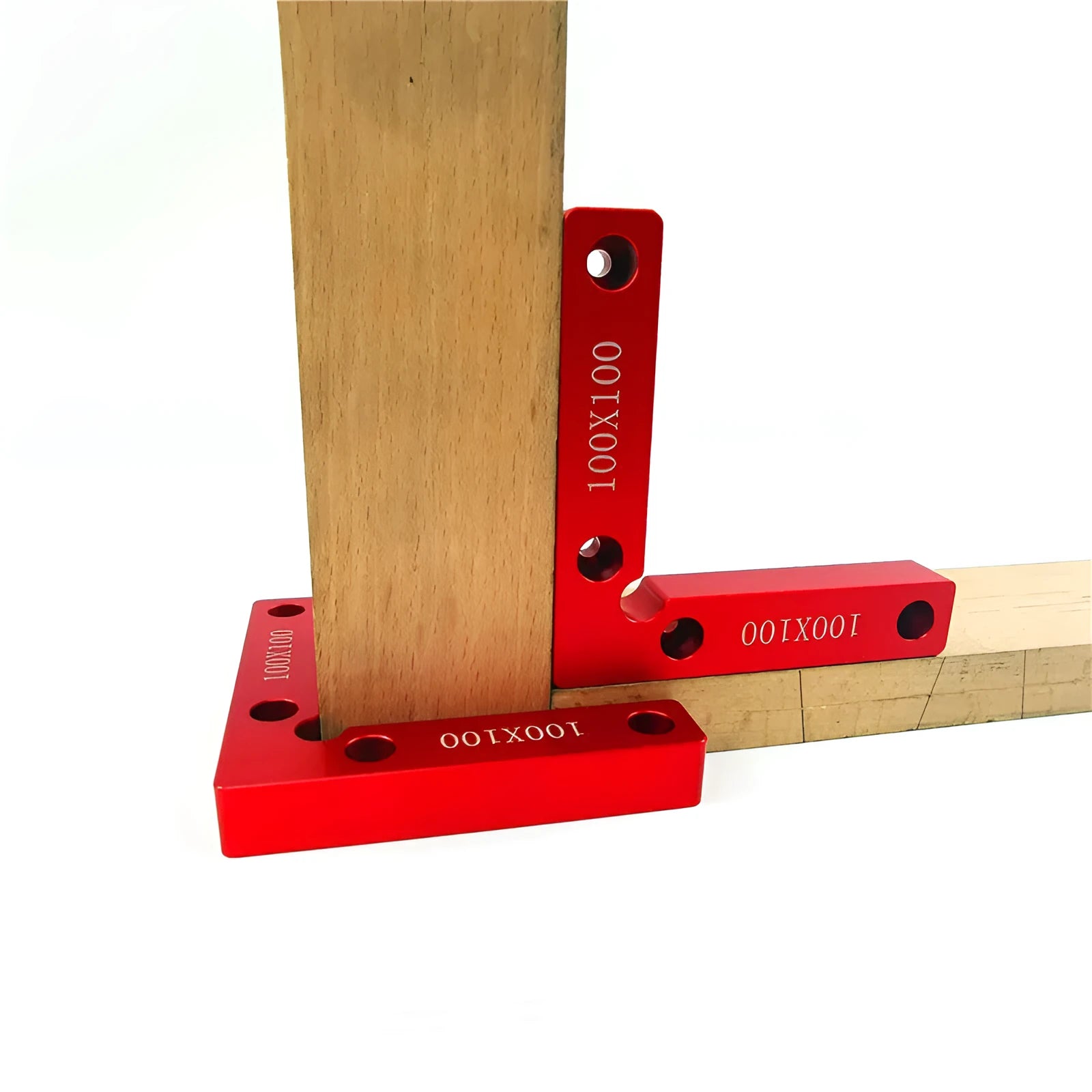 Aluminium alloy woodworking right angle positioning block for jigsaw fixturing