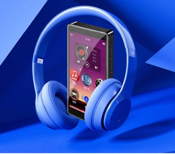 Black Ruizu H1 MP3 MP4 player with 4-inch touch screen display showing menu interface.