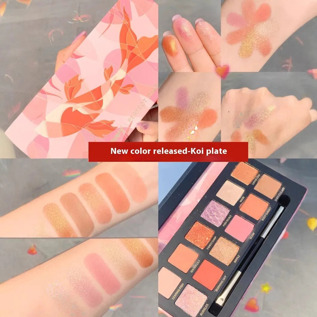 Explorer twelve-colour animal eye shadow palette showing golden tiger, red fox, and spotted tiger designs