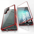 Metal magnetic phone case with mirror for Samsung Galaxy S24 Ultra in multiple colours