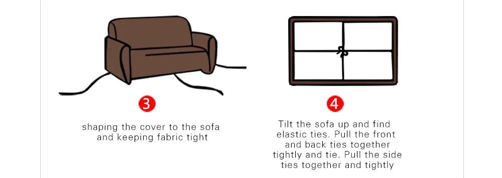 Stretch non-slip sofa cover in multiple colours on a single seater couch with elastic bandage and sponge bar design