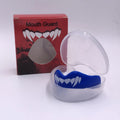 Boxing sports mouthguard with printed teeth pattern in black and white colour option
