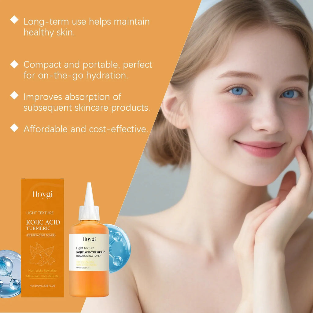 100ml bottle of turmeric moisturising water for non-oily daily facial care
