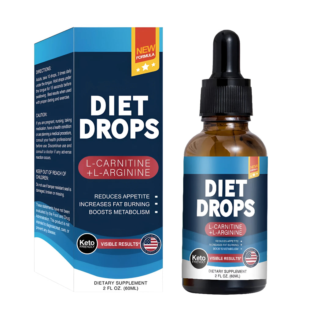 Ketone drops 60ml dietary supplement bottle for body shaping support