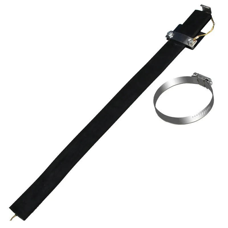 Black car electrostatic grounding belt with rubber casing and copper wire, 370mm long