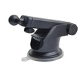 Black universal telescopic car navigation bracket with adjustable smartphone clamp