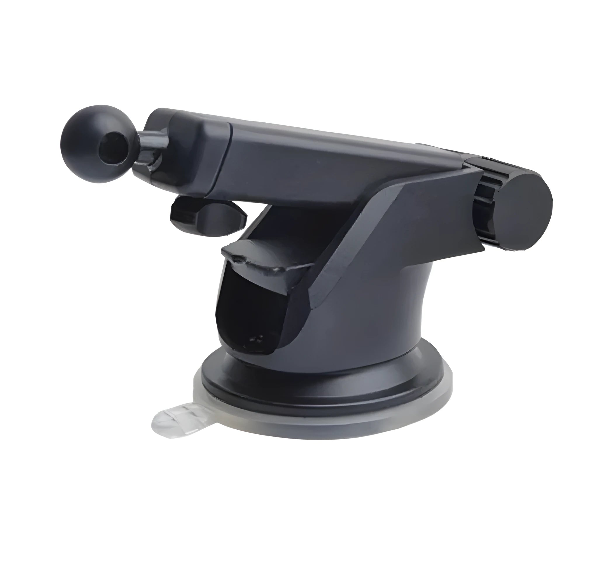 Black universal telescopic car navigation bracket with adjustable smartphone clamp