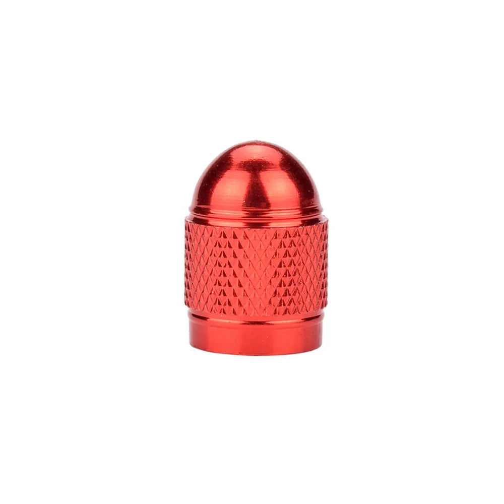Aluminium mountain bike tyre valve cap in five colour options.
