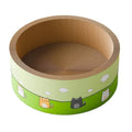 Large round deep pit cat scratch board made from corrugated paper measuring 50cm diameter
