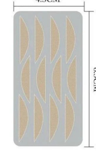 Box of no-glue eyelid stickers in L, M, and S sizes made from non-woven fabric