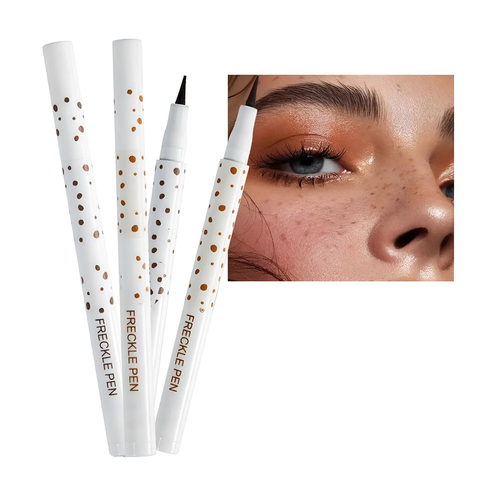 Dark brown freckle pen cosmetic marker for natural-looking waterproof freckles on face and body