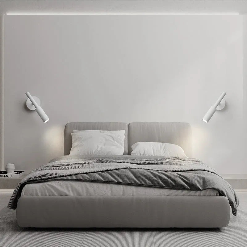 Modern wrought iron wall lamp with three light colour settings in black finish
