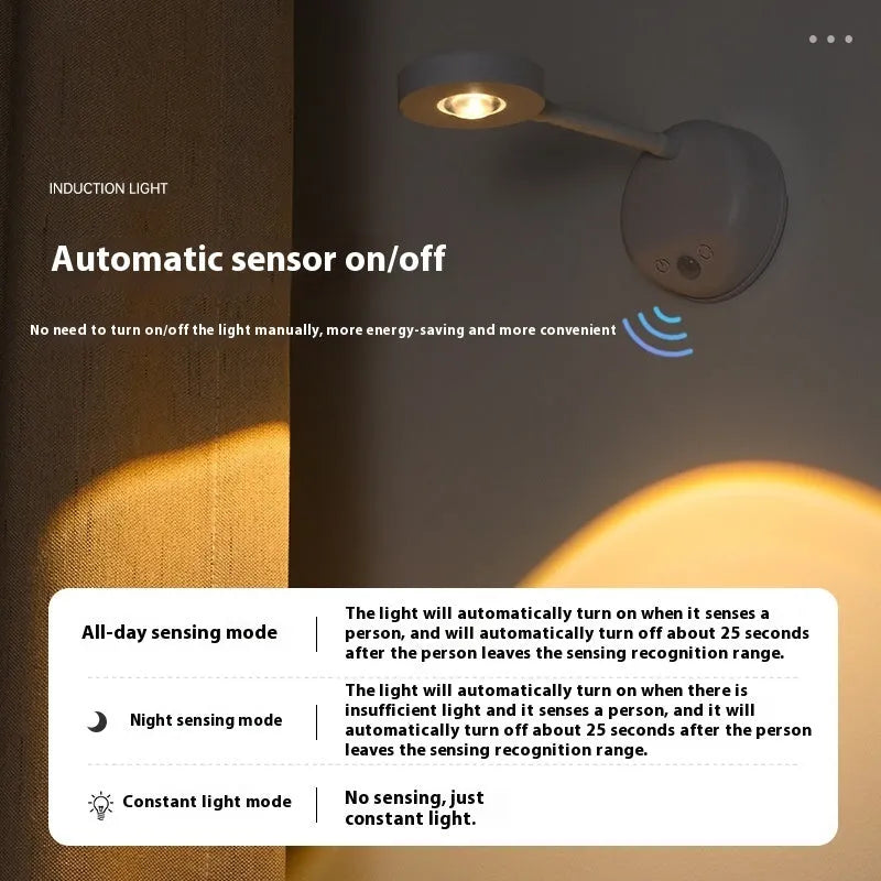 Geometric rechargeable wall lamp in modern design with remote control for wireless indoor lighting