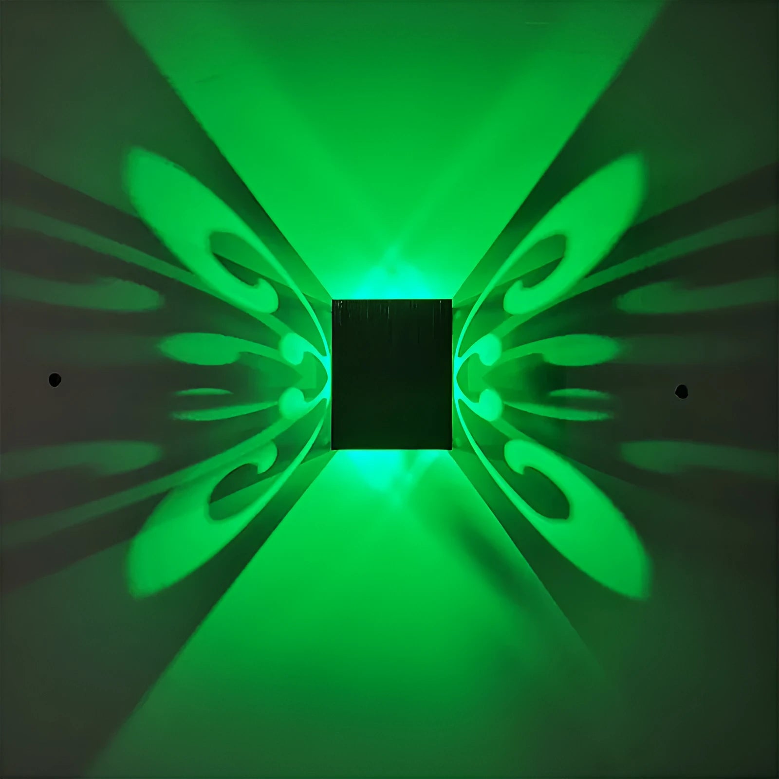 Modern aluminium butterfly wall lamp with remote control for colour changing options