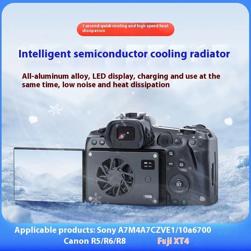 Black aluminium alloy PC heatsink radiator measuring 89x52x25.95mm with power cord